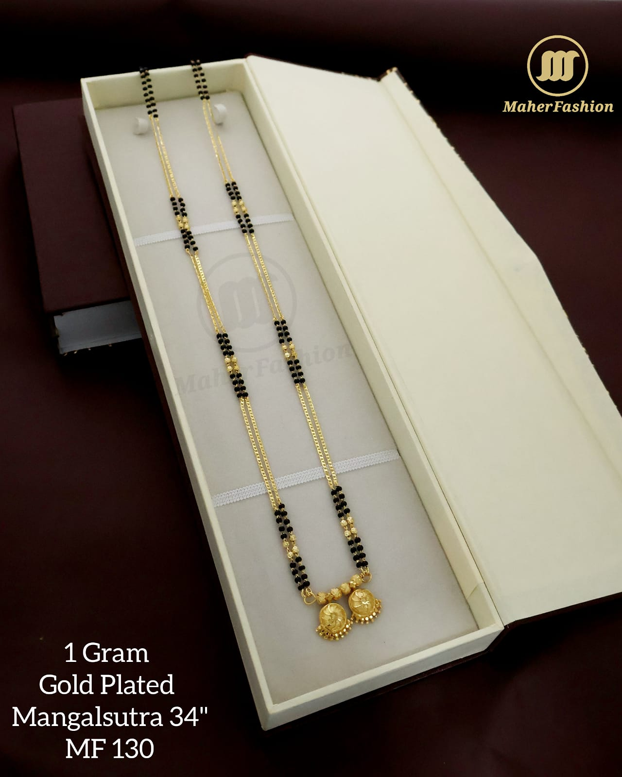 Premium Gold Plated Vati Mangalsutra( 34 inc)